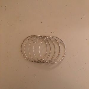 Silver bangles